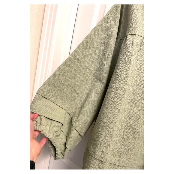 The Make Shed Orchard Top in Sage Collared Blouse Sustainable Brand - Picture 5 of 8